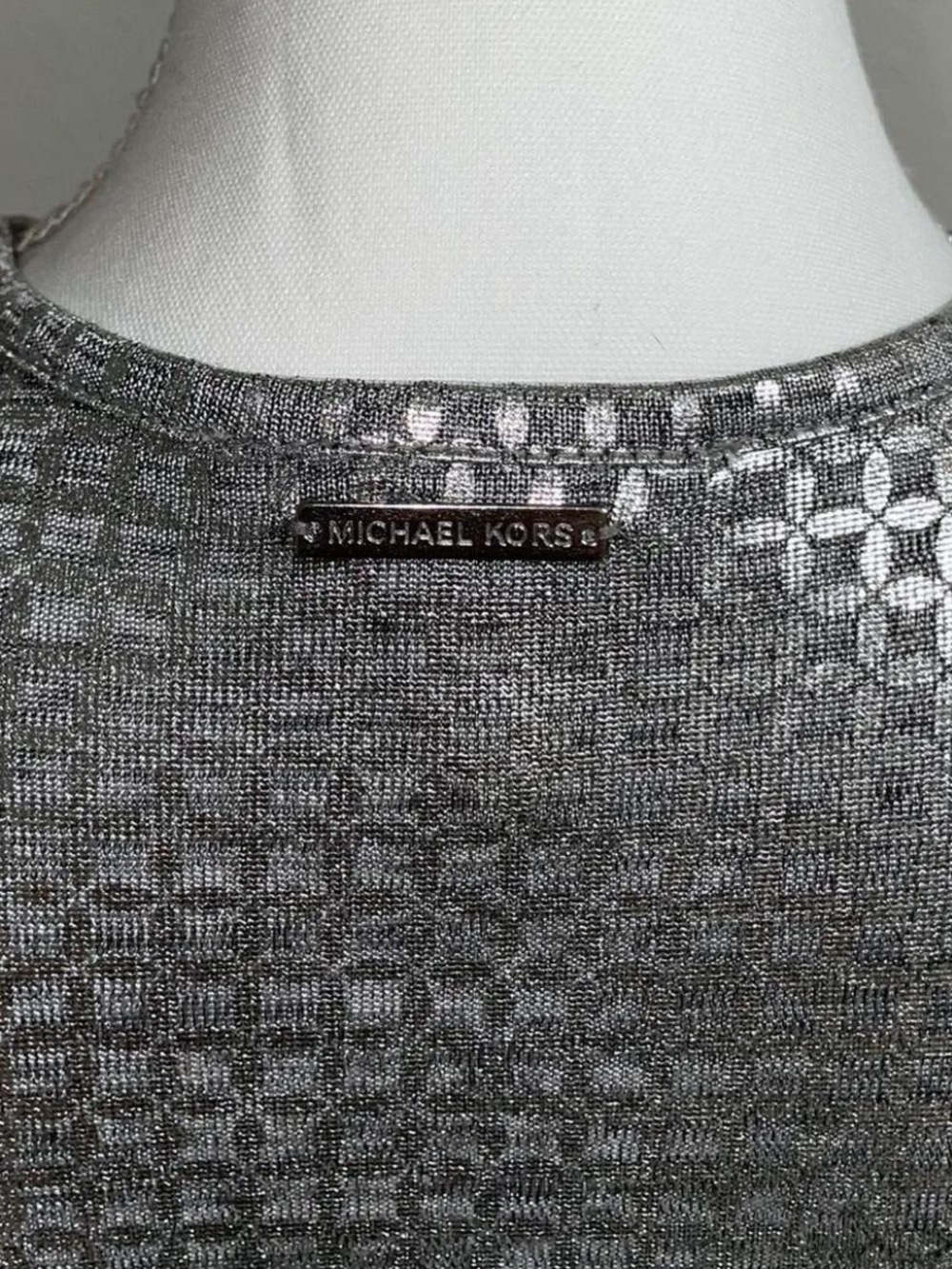 Michael kors metallic shimmer bell sleeve top - Picture 4 of 7